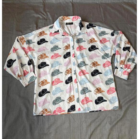 Tops - Not My First Rodeo Womens Size Small Button Down Light Weight Nashville Cowboy